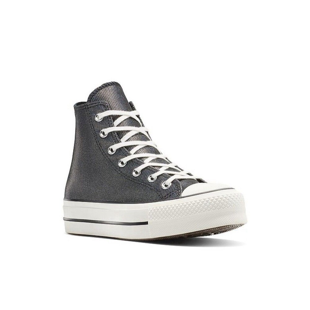 Converse All Star Chuck Taylor Hi Lift Platform Sneaker Sparkle Sneakers 8 Women - Picture 2 of 5